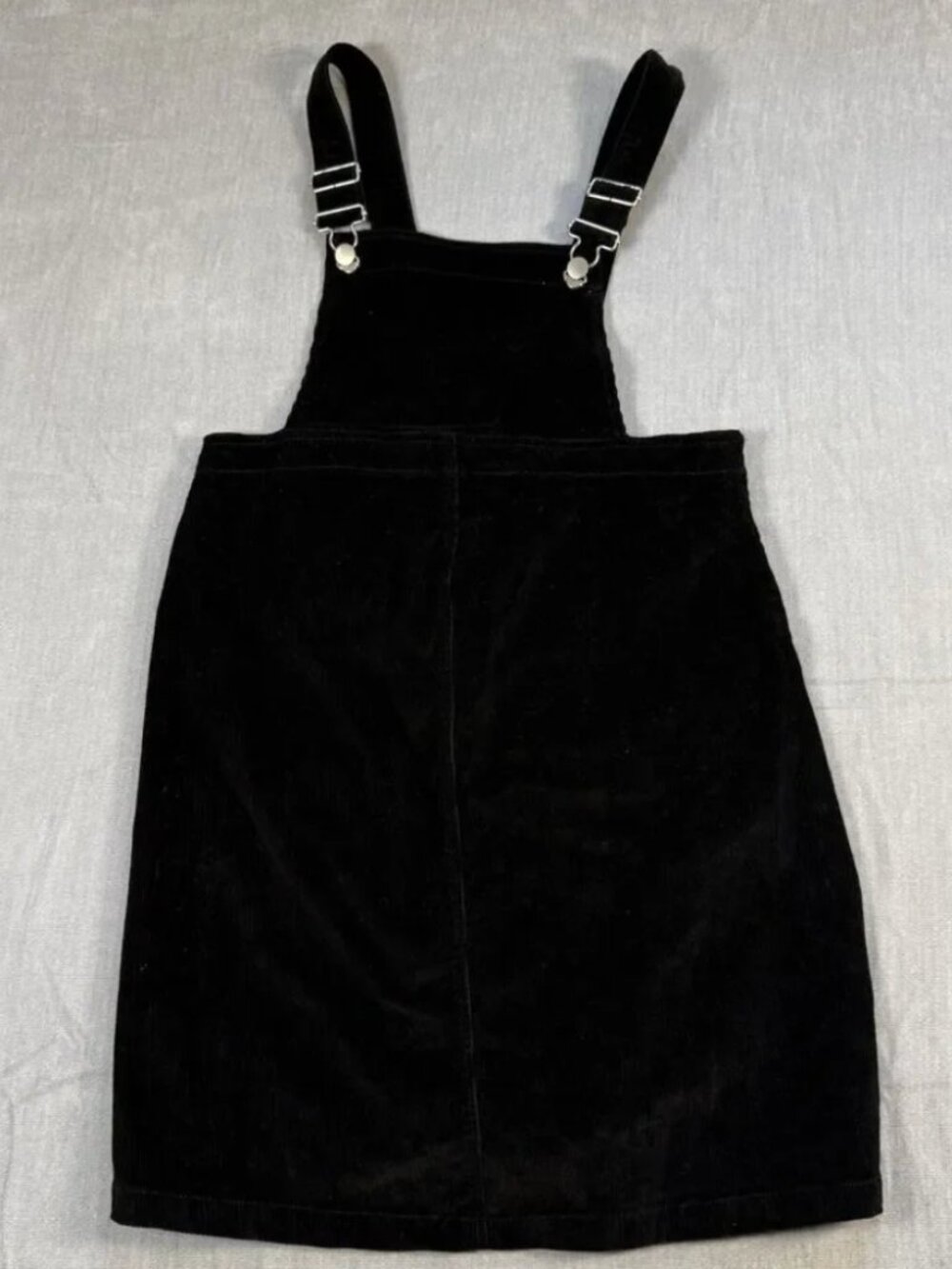 H&M Mama Maternity Black Corduroy Overall Dress, Small